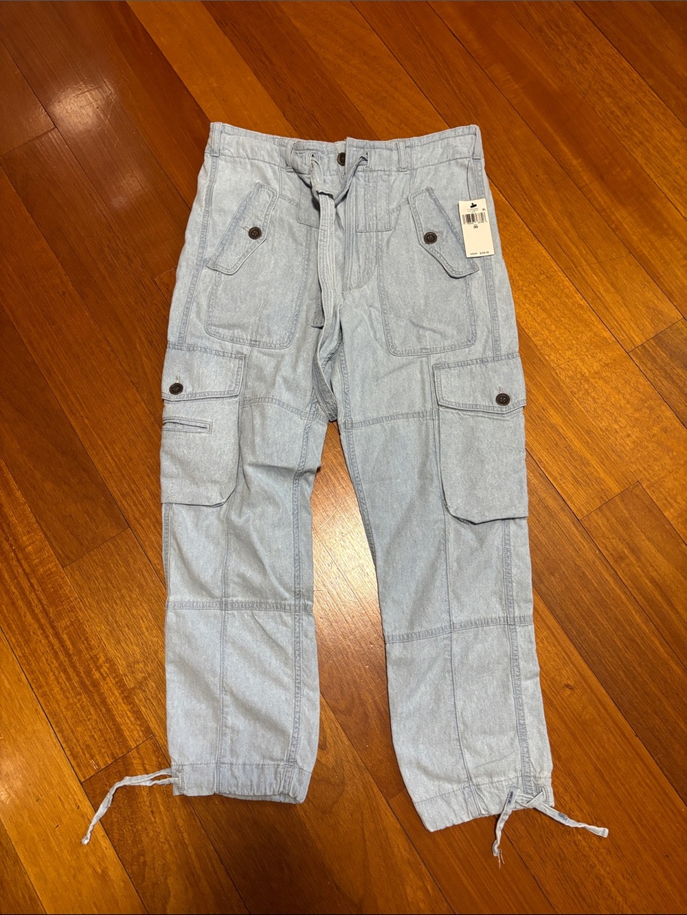 NWT Ralph Lauren Light Blue women’s Cargo Jogger Pants